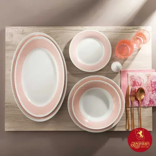 خرید سرویس غذاخوری چینی زرین شهرزاد ماربلا 6 نفره