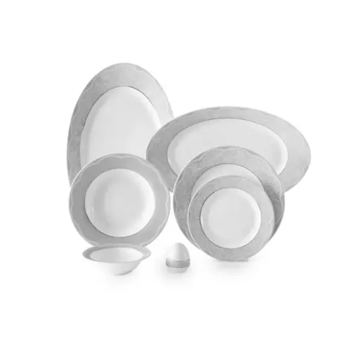 سرویس غذا خوری 6 نفره ایزابل پلاتینی