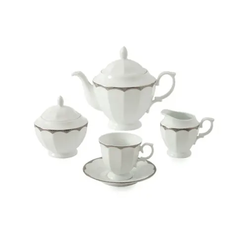 مشخصات -سرویس-چینی-زرین-17-پارچه-چای-خوری-ایساتیس-پلاتینی
