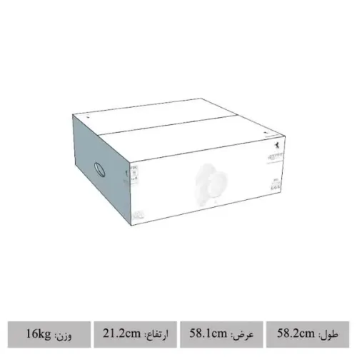 جعبه بسته بندی اصلی سرویس اسکوآیر چینی زرین شهرزاد 6 نفره 35 پارچ