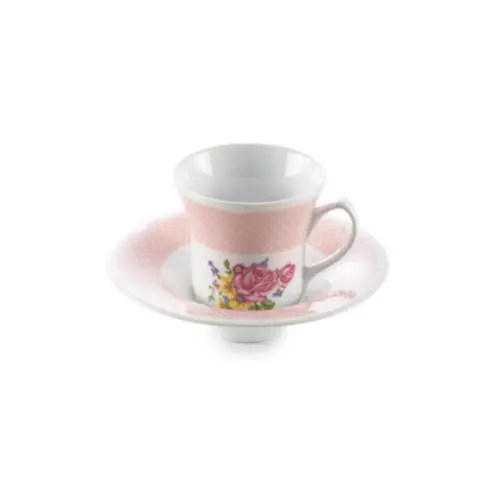 سرویس چای خوری 12 پارچه شهرزاد طرح رزالین