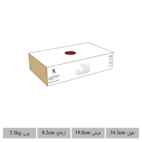 بسته بندی اصلی چینی 12 پارچه چای خوری