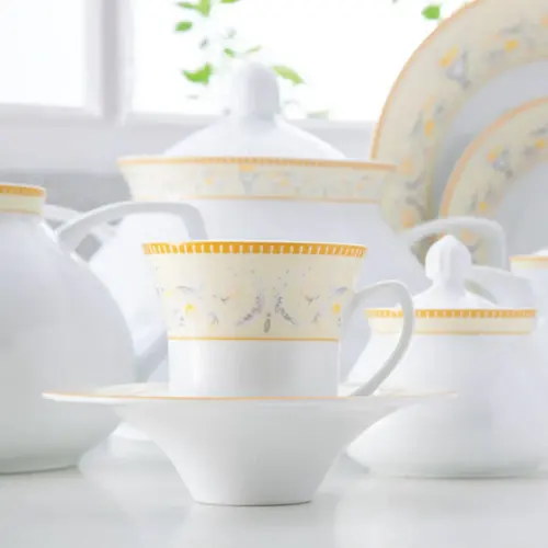 سرویس چینی 12 پارچه چای خوری شهرزاد چینی زرین جنوا با کیفیت بالا