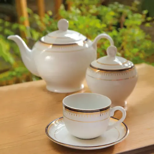 خرید سرویس چینی 17 پارچه چای خوری ایتالیا اف چینی زرین خاطره