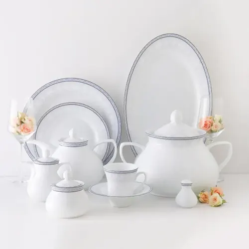 چینی زرین 12 نفره وایت رز برای مصارف خانگی
