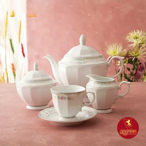 سرویس غذاخوری چینی زرین نئوکلاسیک طرح گلاریس