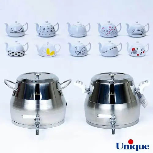 کتری و قوری 5 لیتر طرح ترک یونیک UN-7297