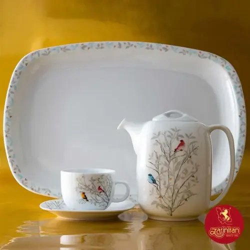 سرویس 98 پارچه چینی زرین ایتالیا اف طرح رسپینا 12 نفره