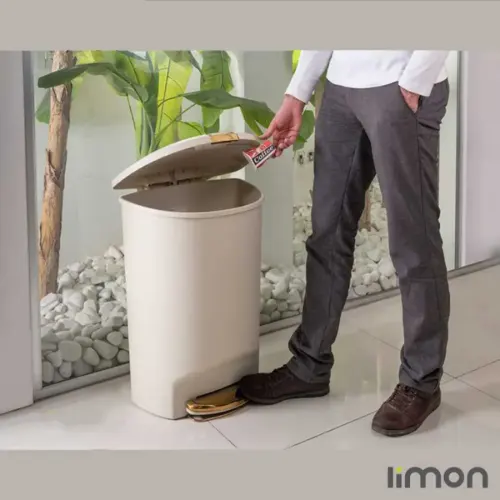 قیمت و خرید سطل پدال دار 50 لیتری لیمون