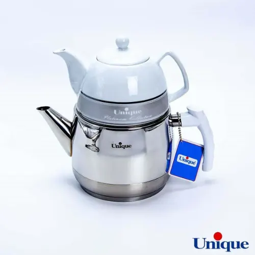 ست کتری و قوری تک دسته استیل یونیک UN-7285