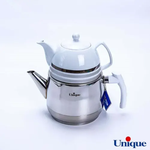 ست کتری و قوری تک دسته استیل یونیک UN-7285