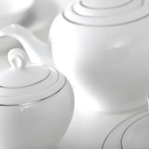 سرویس چینی زرین چای خوری 17 پارچه رویه آرایی ایتالیا اف مدل سمن