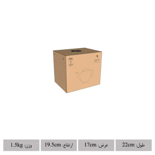 بسته یندی قوری هیئتی چینی زرین