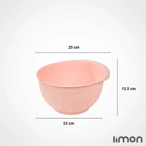 ابعاد کاسه گرد متوسط لیمون