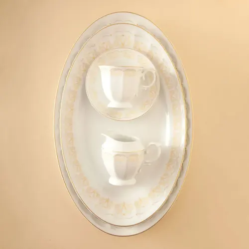 سرویس 12 نفره چینی زرین طرح هیلدا