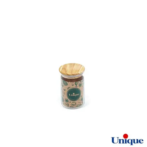 ظرف ادویه درب چوبی 300 میلی لیتر یونیک UN-1306