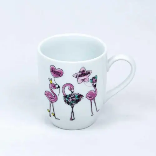 ماگ چینی دسته دار طرح فلامینگو