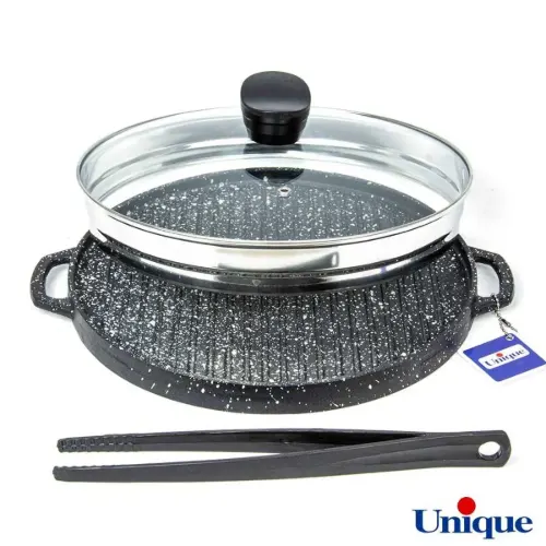 تابه گریل چدنی یونیک درب دار UN-6007ر
