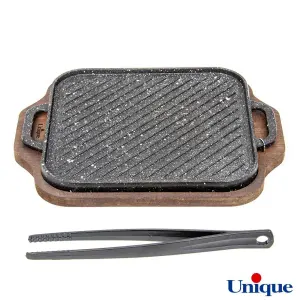 تابه گریل چدنی یونیک 28 سانتیمتری un-6015