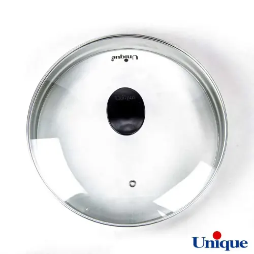 تابه گریل چدنی یونیک درب دار با زیره چوبی UN-6001