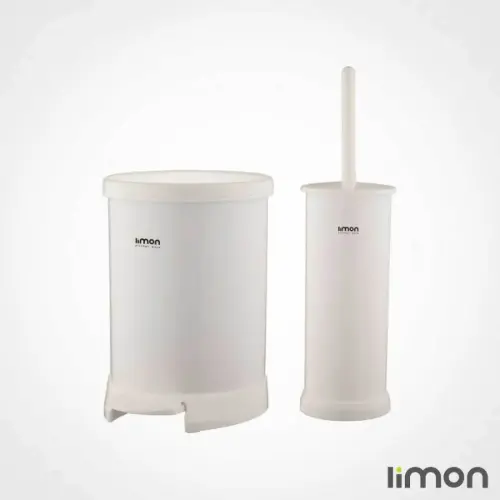 سطل و فرچه درب رنگی لیمون