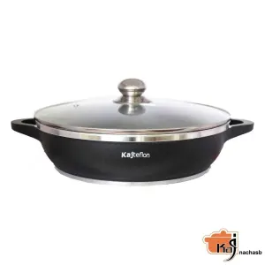 تابه-سایز-32-دو-دسته-دایکاست-گرانیتی-مشکی-کاج-نچسب