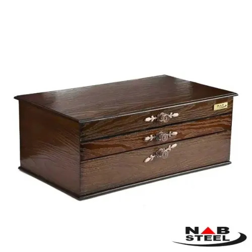 جعبه سرویس قاشق چنگال 124 پارچه ناب استیل پالرمو