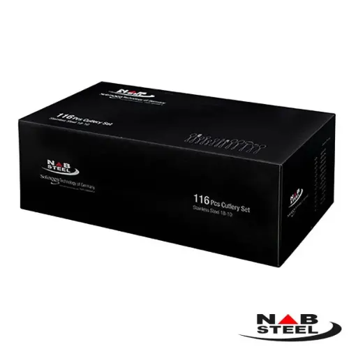خرید قسطی سرویس 116 پارچه پالرمو ناب استیل براق