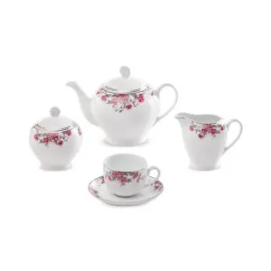 خرید سرویس 17 پارچه چای خوری ایتالیا اف طرح آران