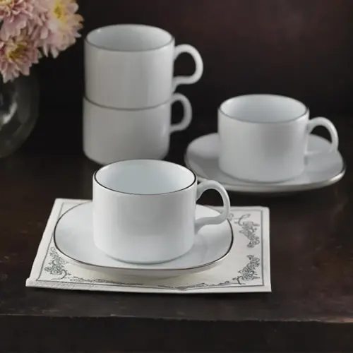 سرویس چینی 12 پارچه چای خوری کواترو چینی زرین سمن