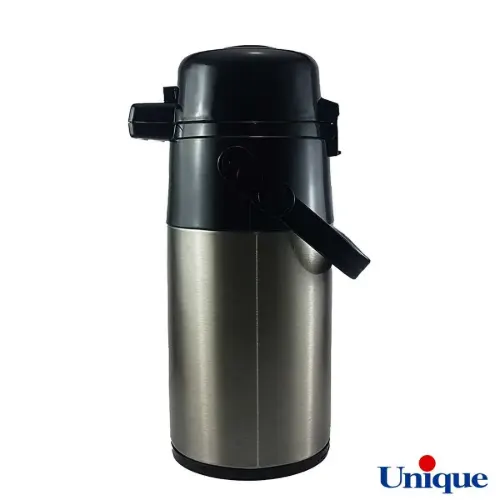 فلاسک دو قلو 1.3+1.3 لیتر استیل شیشه دار UN-9031