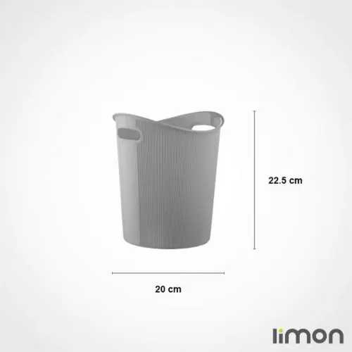 سطل کاغذ شیاردار کوچک لیمون