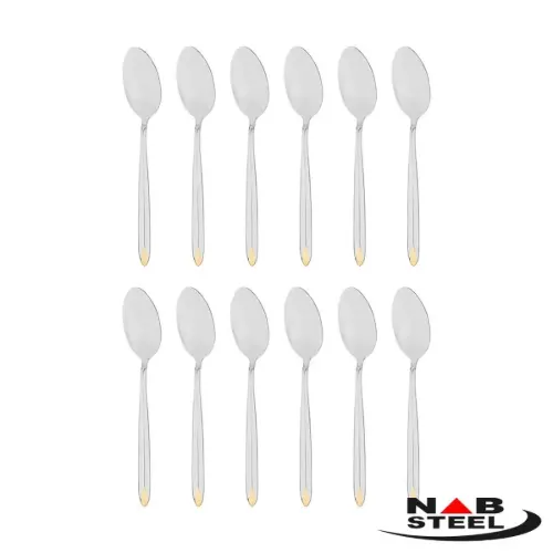 سرویس 116 پارچه ناب استیل مدل پالرمو با جعبه کادویی (طلایی)