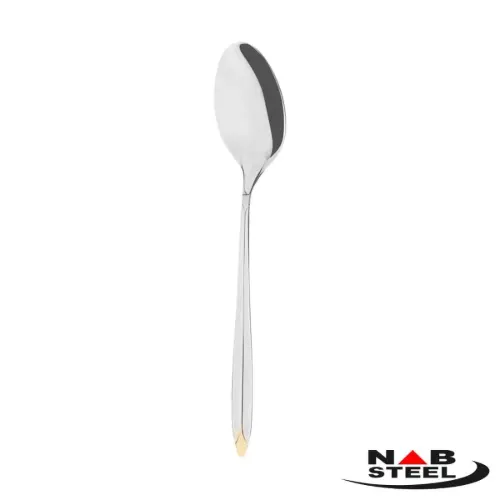سرویس 124 پارچه ناب استیل مدل پالرمو (دور طلایی)