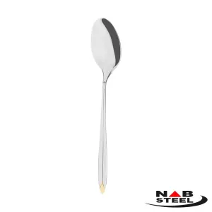سرویس 124 پارچه ناب استیل مدل پالرمو (دور طلایی)