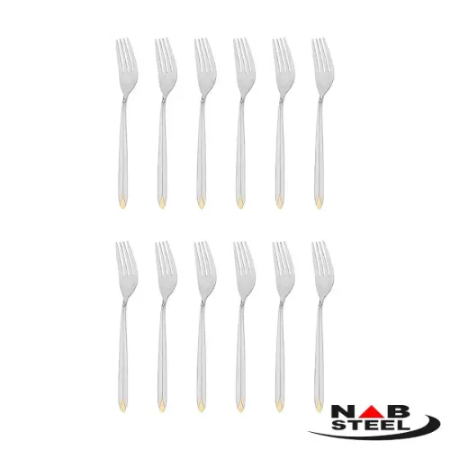سرویس 116 پارچه ناب استیل مدل پالرمو با جعبه کادویی (طلایی)