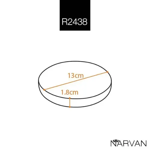 نعلبکی چوبی لبه دار نارون R 2438