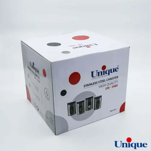 ظرف حبوبات  1.8 پنجره دار استیل یونیک UN-5980