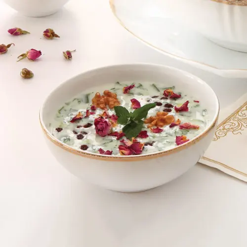 سرویس چینی پیاله 16 ریوا طلایی