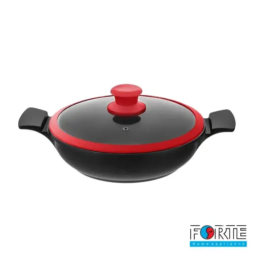 تابه گرانیتی فورته مدل اسکار سایز 28 رنگ مشکی