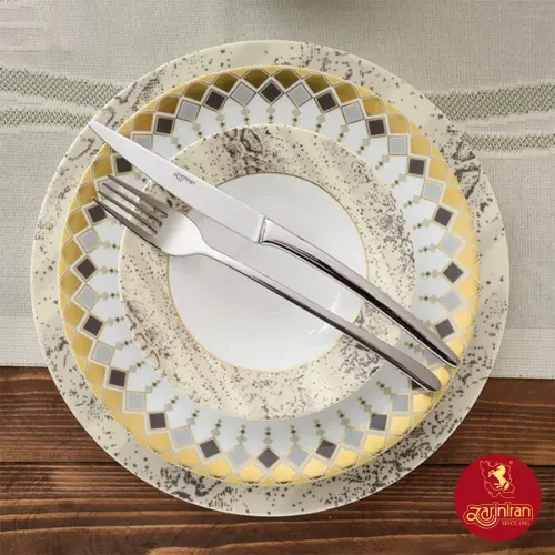 سرویس چینی زرین شهرزاد طرح کلوپاترا  قسطی