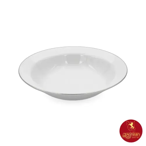 سالادخوری چینی زرین ایتالیا اف 25 سانتیمتری طرح سمن