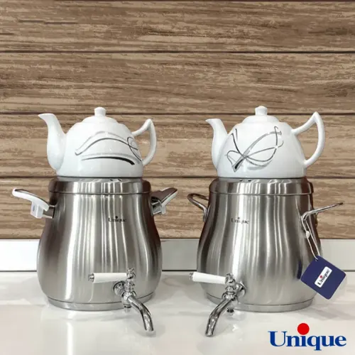 کتری و قوری 4.5 لیتر استیل یونیک UN-7209
