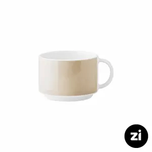 فنجان چایخوری چینی زرین فرم اس پاستل کرم سایز 8