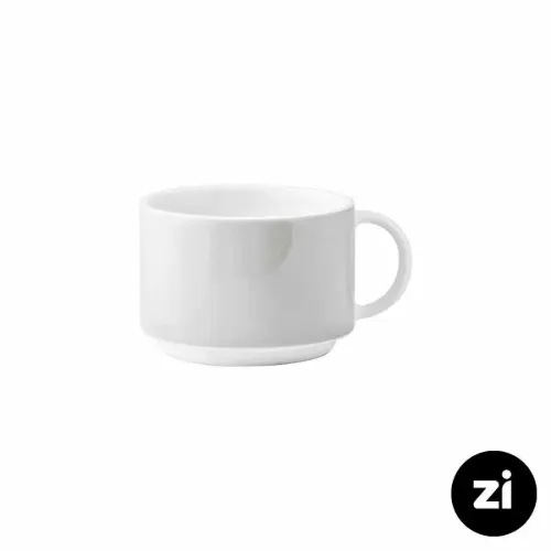 فنجان چایخوری چینی زرین فرم اس پاستل طوسی سایز 8