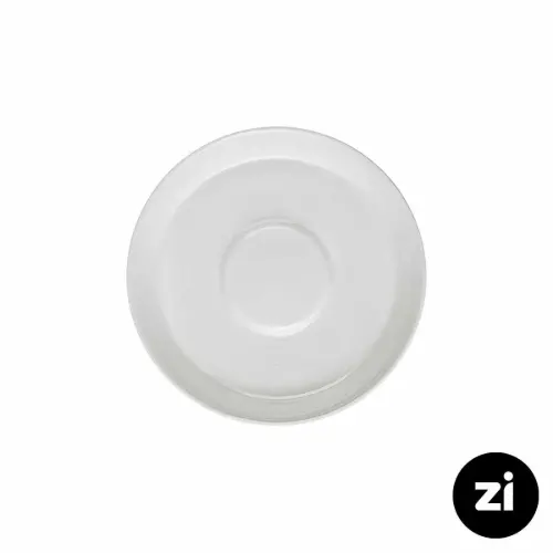چینی زرین فرم اس نعلبکی زیر استکانی طرح سفید