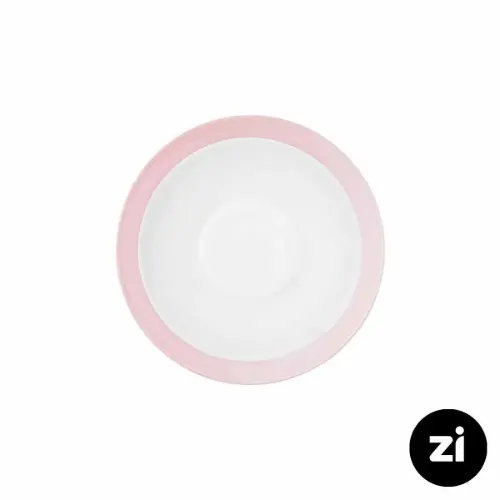 چینی زرین فرم اس نعلبکی زیر استکانی طرح پاستل صورتی