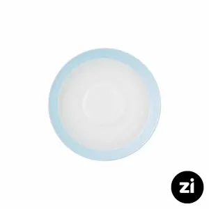 چینی زرین فرم اس نعلبکی زیر استکانی طرح پاستل آبی