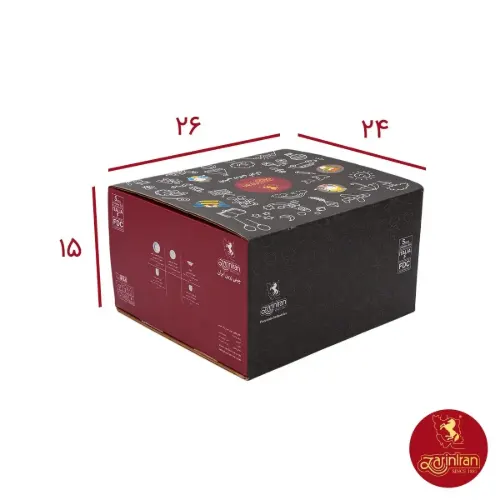 سرویس کودک چینی زرین طرح باب اسفنجی 5 پارچه