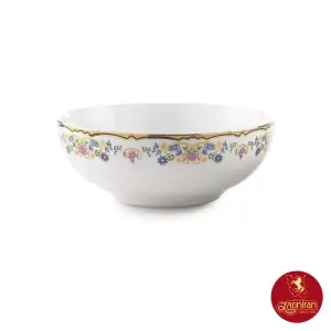 چینی زرین پیاله ایتالیا اف سایز 25 طرح گلستان